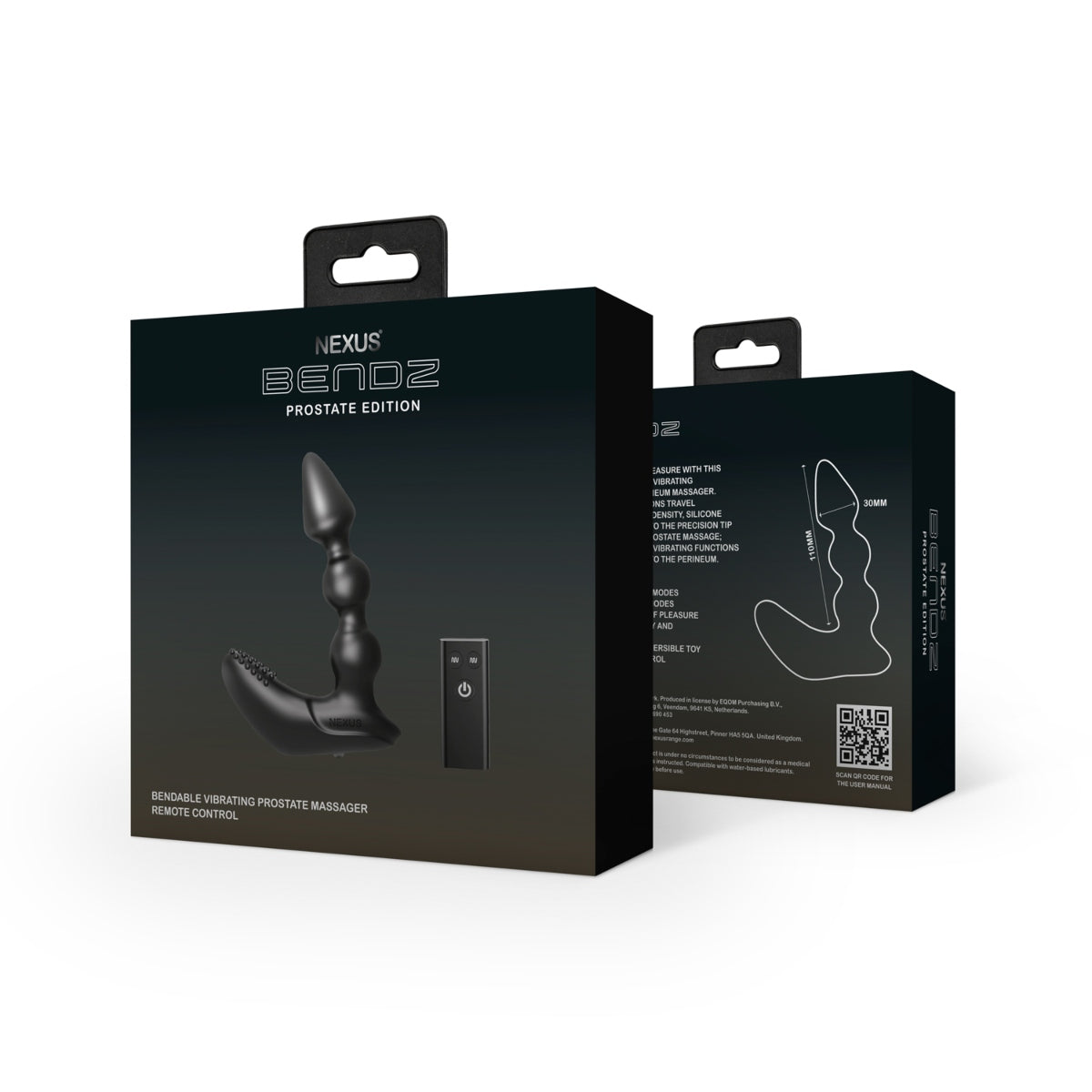 Nexus Bendz Remote Control Bendable Prostate Vibrator Black