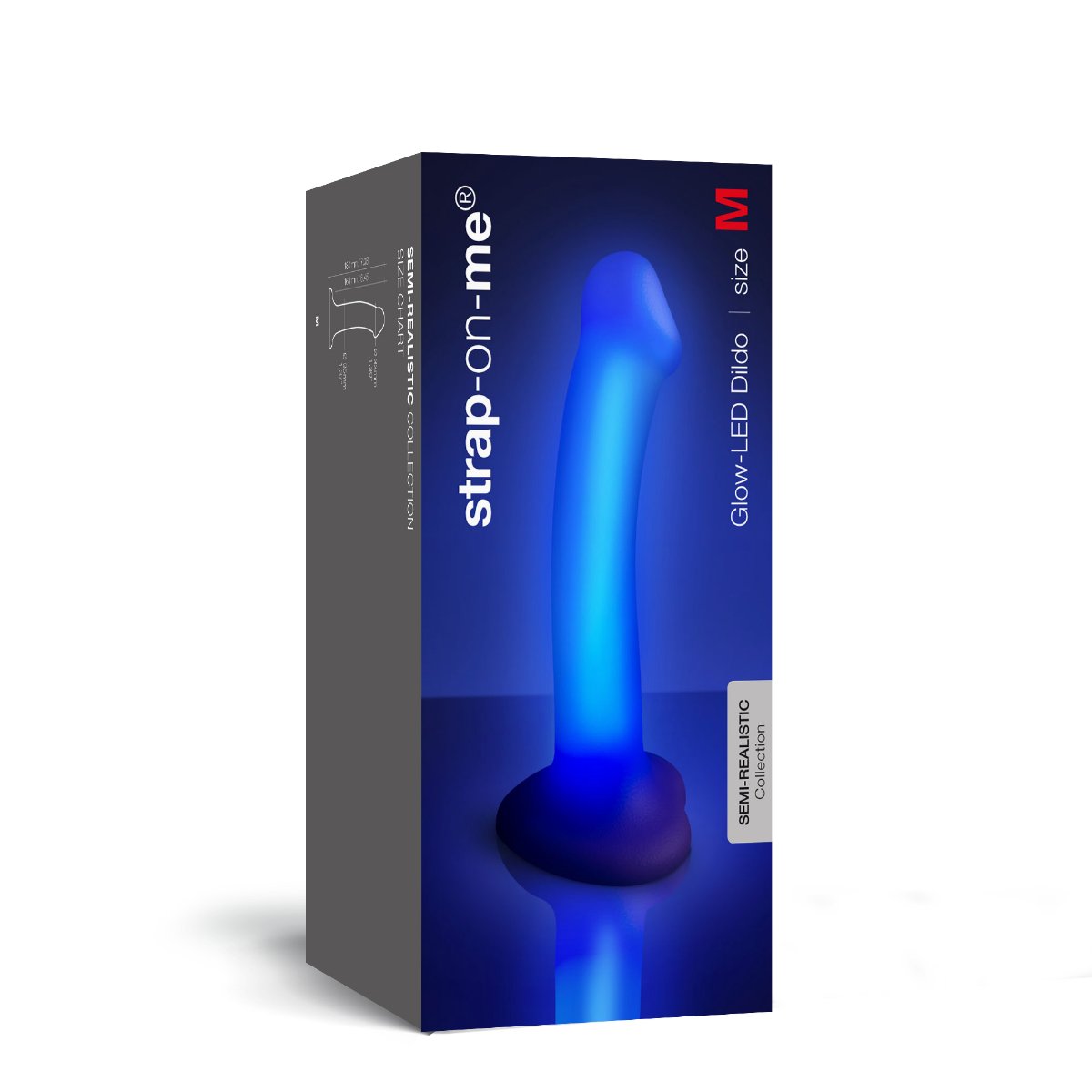 Strap On Me Glow-LED Dildo Purple - M