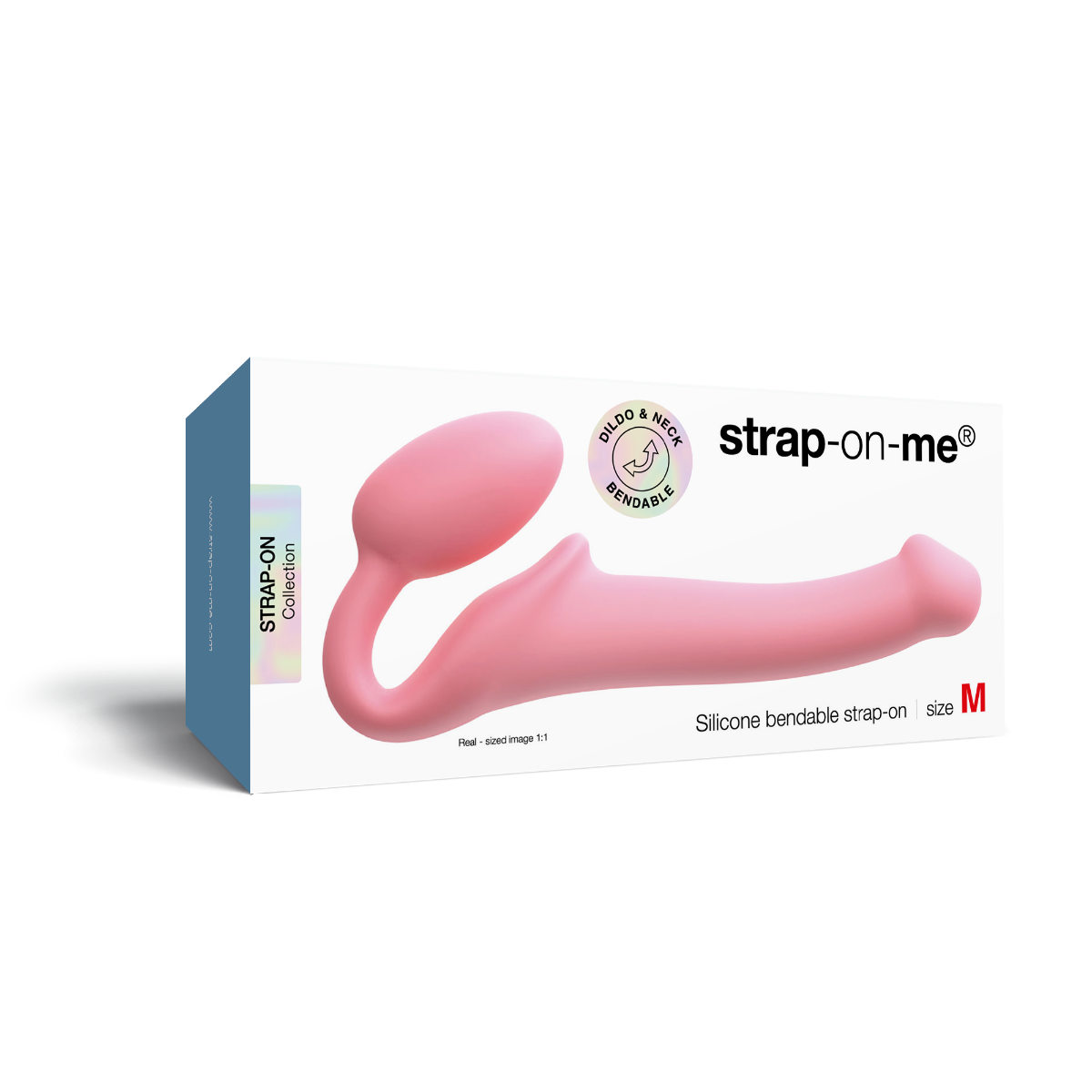 Strap On Me Silicone Bendable Strap-On - M - Pastel Pink