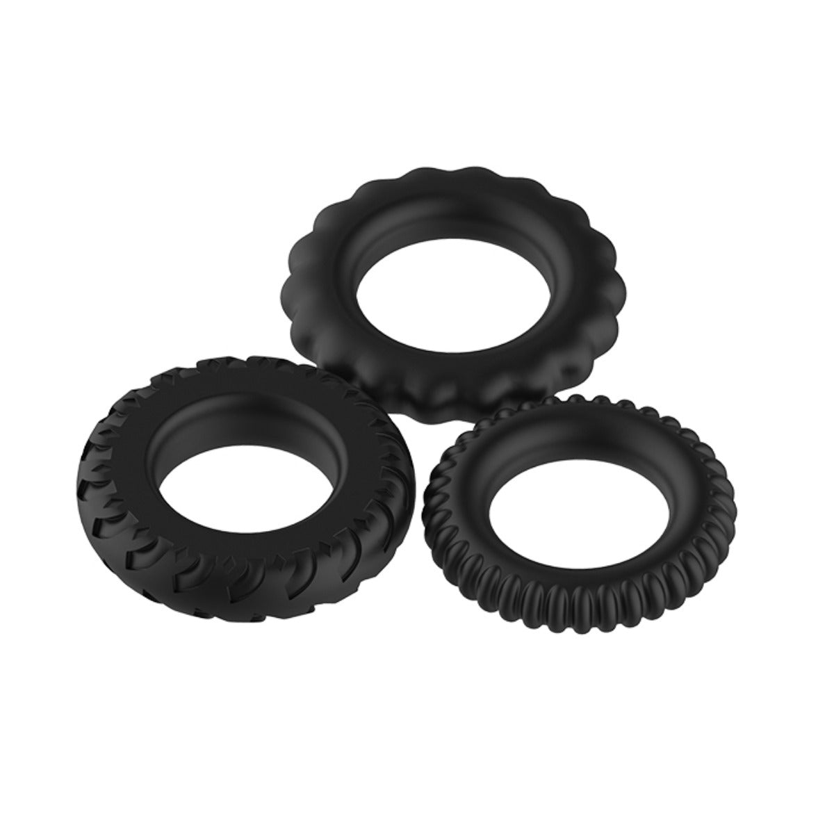 Pretty Love Titan Silicone Cock Ring 3-Pack