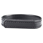 Blue Line Velcro Cock Ring Black