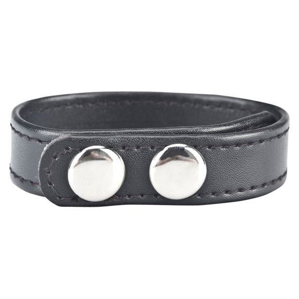 Blue Line Snap Cock Ring Black 7.75 Inch