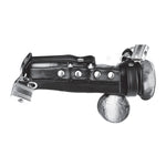Blue Line Gimp Locking Chastity Sheath With Double Cock Ring