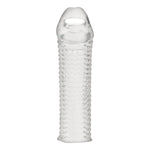Blue Line 6.5 Inch Clear Textured Penis Enhancing Sleeve Extension