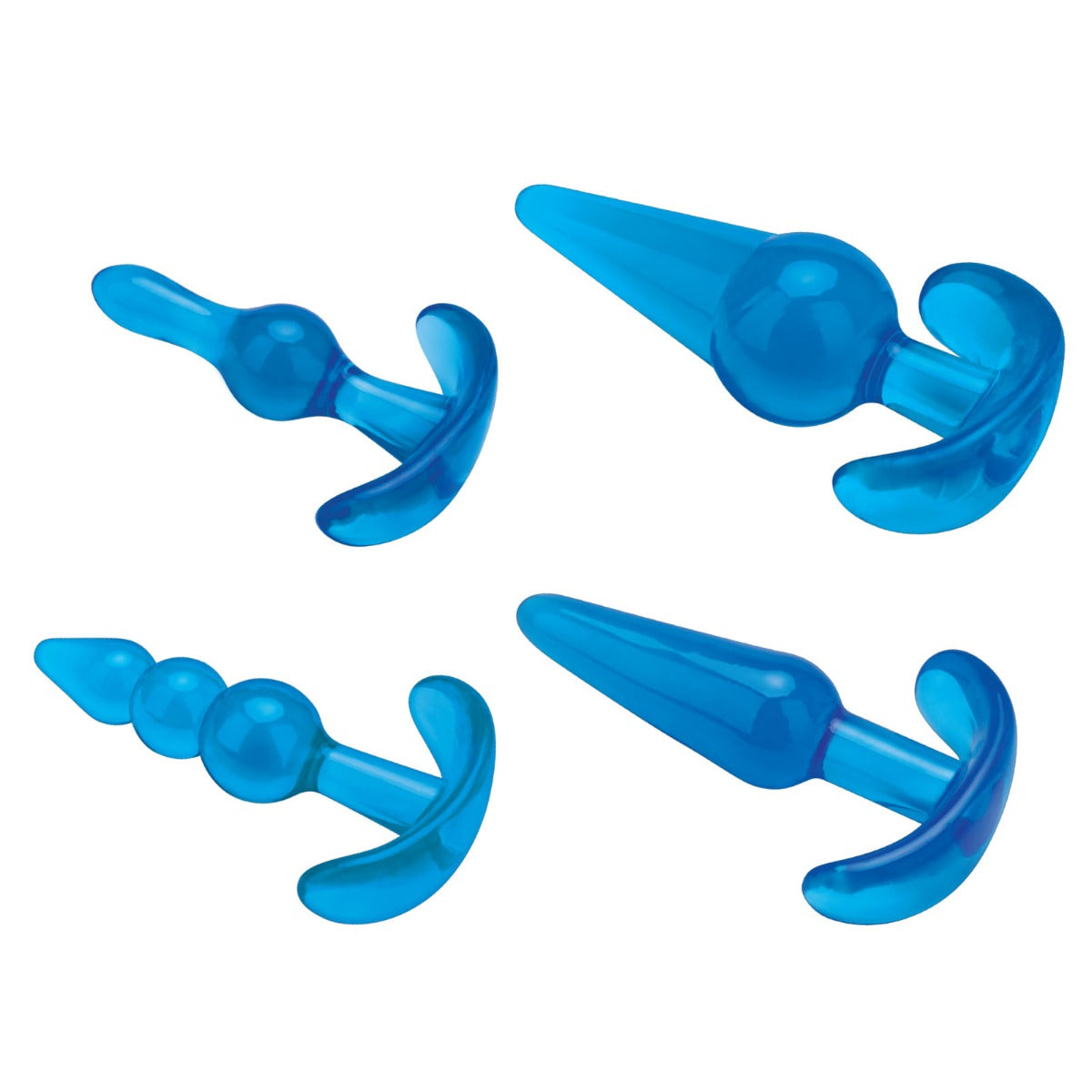 Blue Line 4 Piece Anal Training Set Blue