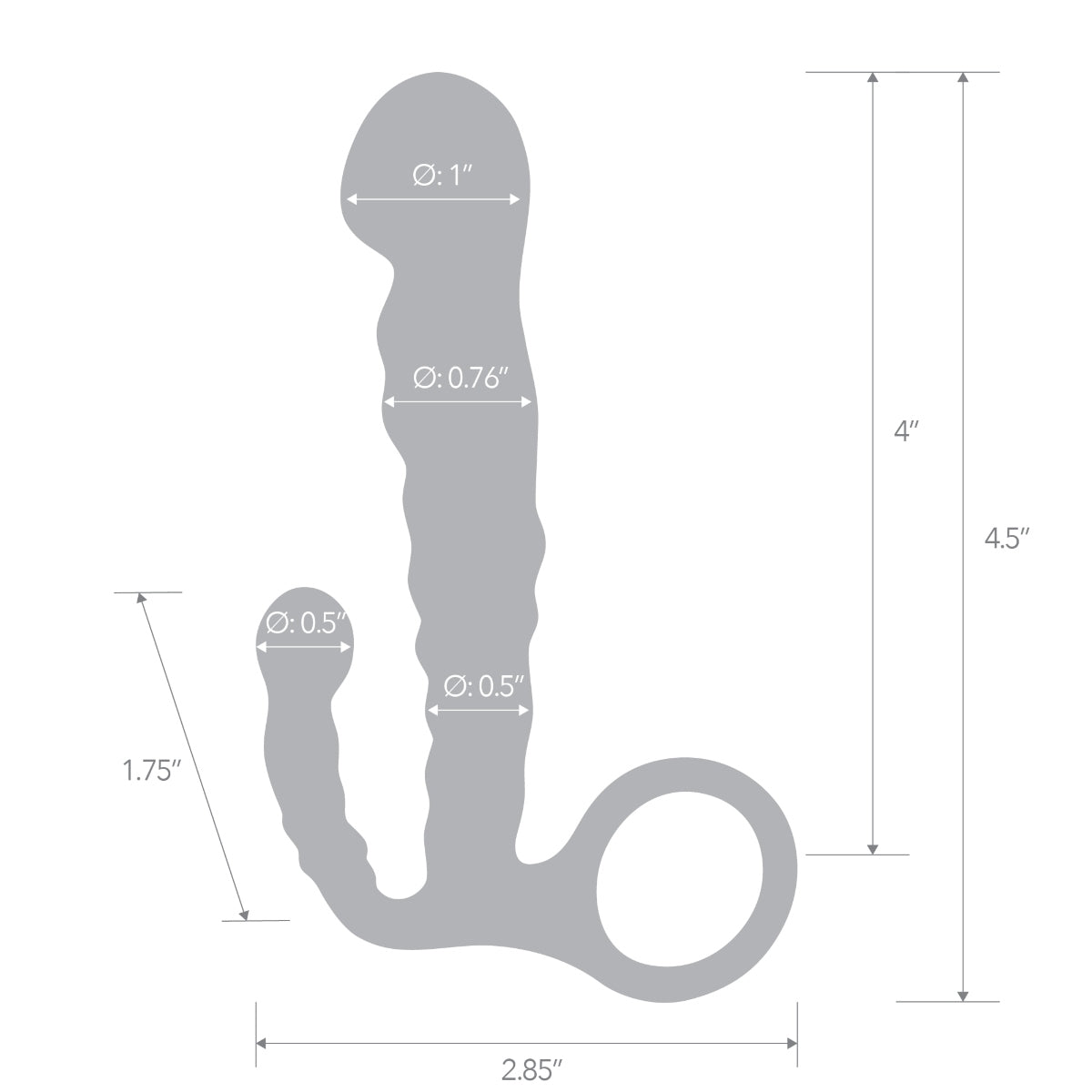 Blue Line 4.5 Inch Beginners Prostate Massager