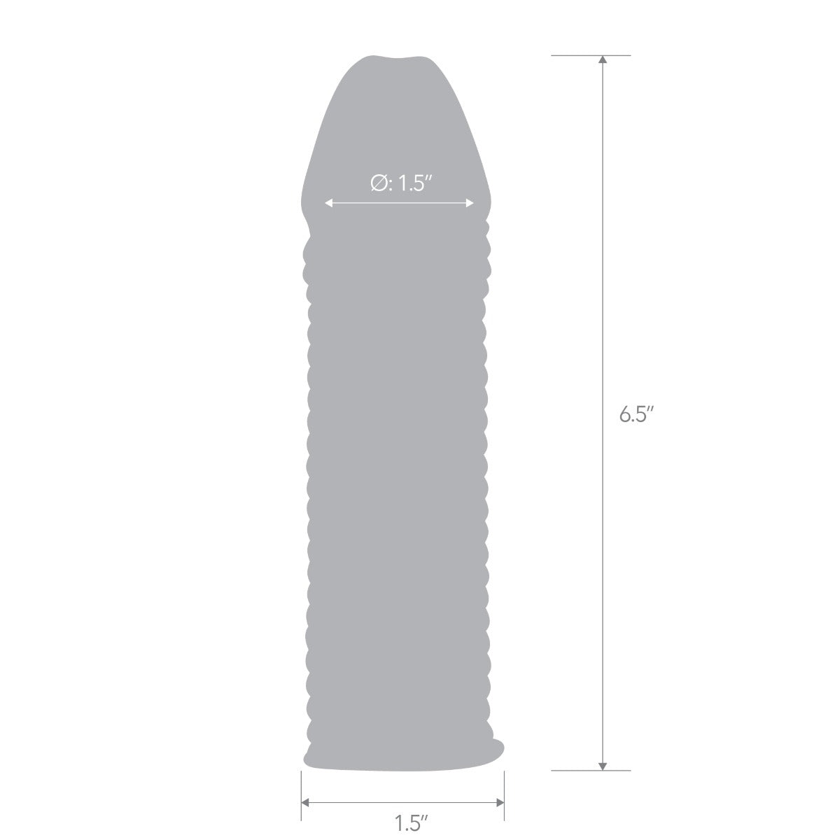 Blue Line 6.5 Inch Wavy Ribbed Penis Extension