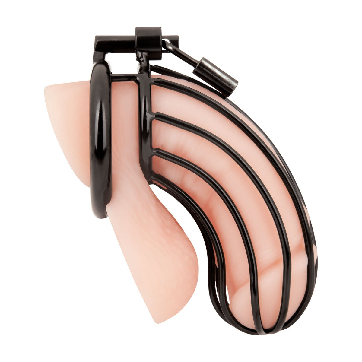 Blue Line Prisoner Cock Cage Black