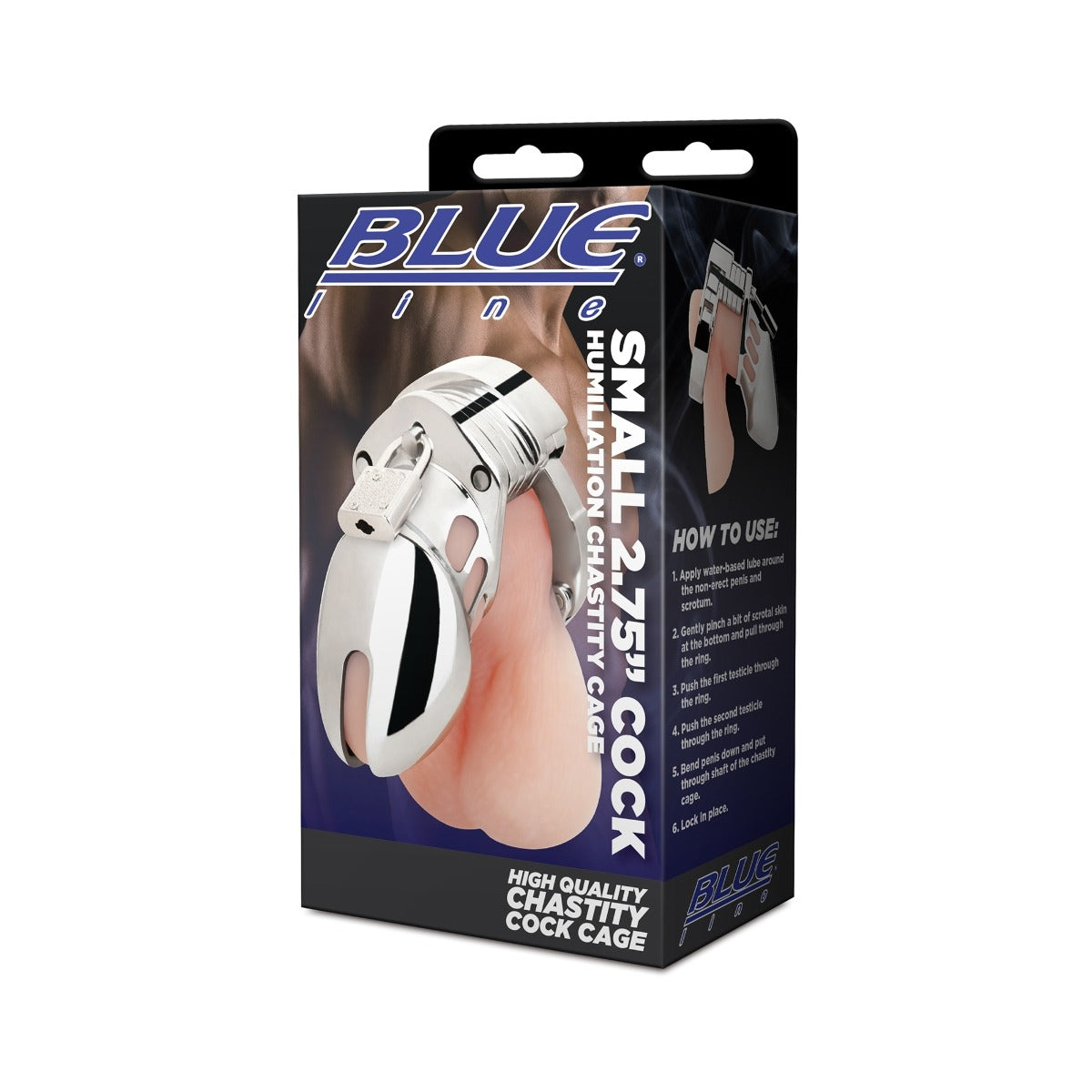 Blue Line Small 2.75 Inch Cock Humiliation Chastity Cage