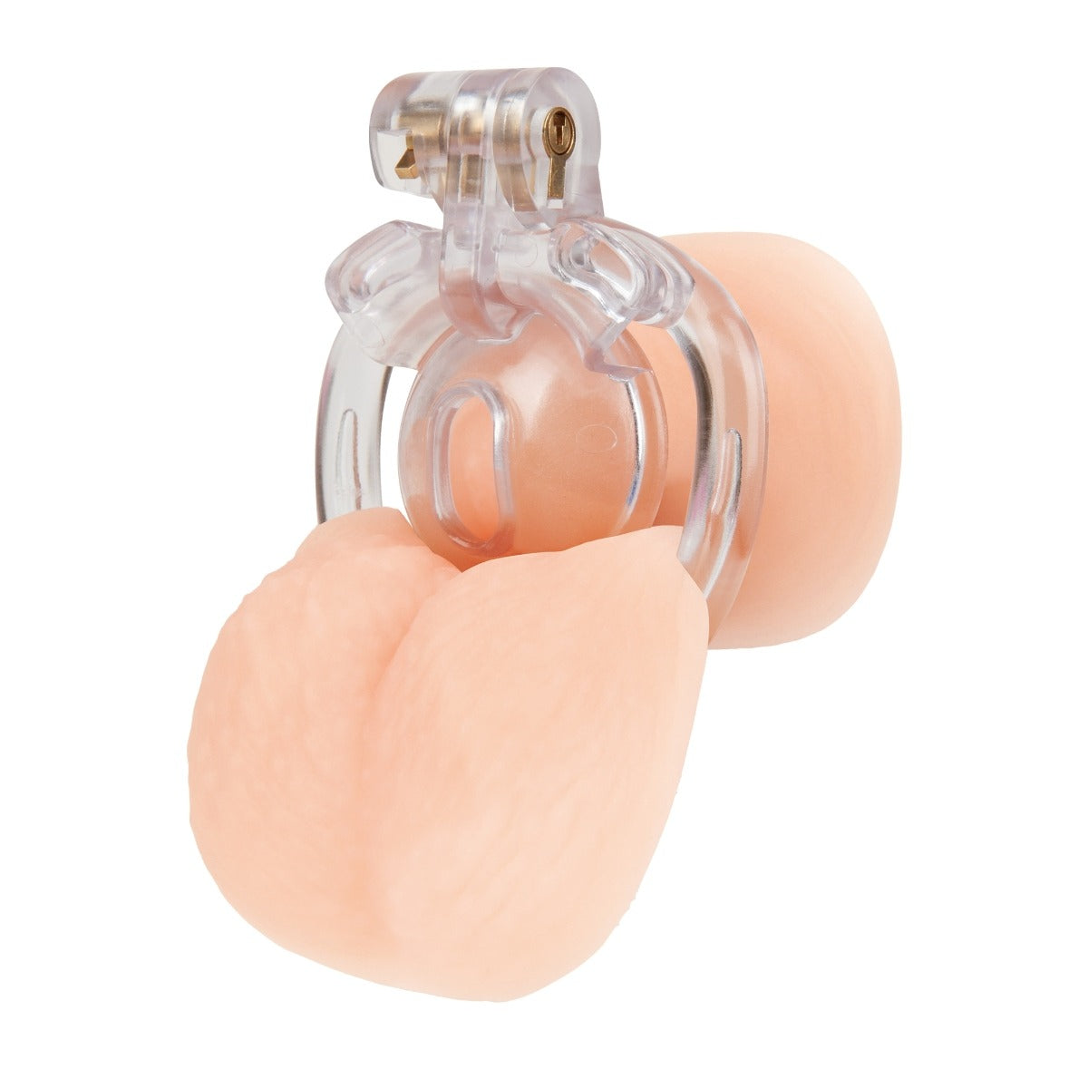 Blue Line Acrylic See-Thru Mini Cock Micro Chastity Cage
