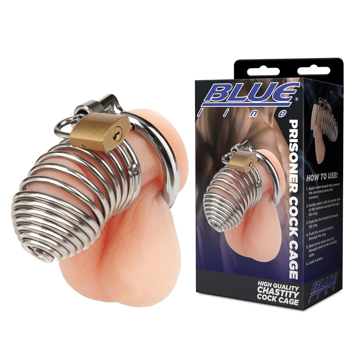 Blue Line Prisoner Cock Cage