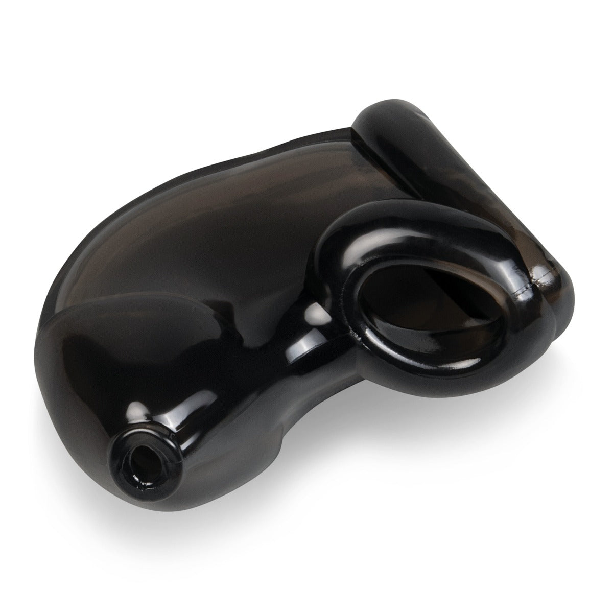 Blue Line TPE Chastity Cage With Ball Loop And Urethral Opening