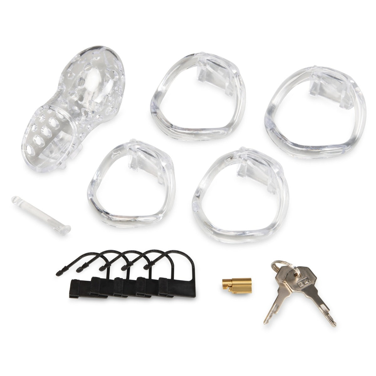 Blue Line 2.75 Inch Acrylic See-Through Chastity Cock Cage