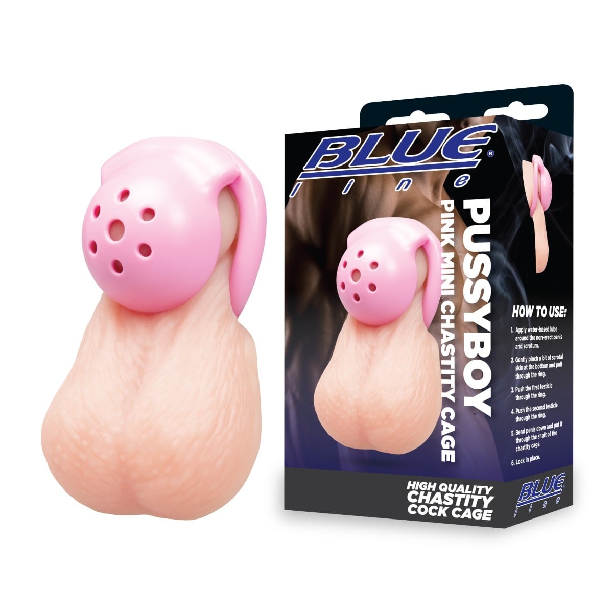 Blue Line Pussyboy Mini Chastity Cage