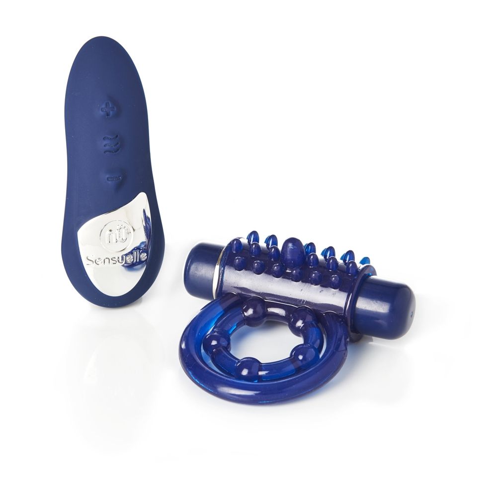 Nu Sensuelle RC Vibrating Cock Ring Blue