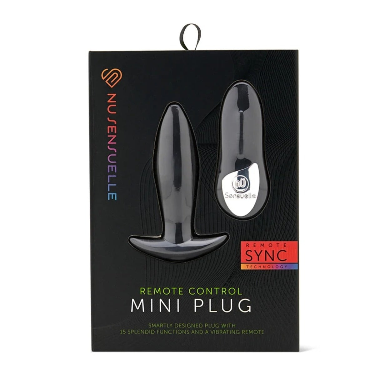 Nu Sensuelle RC Mini Plug Vibrating Butt Plug Black