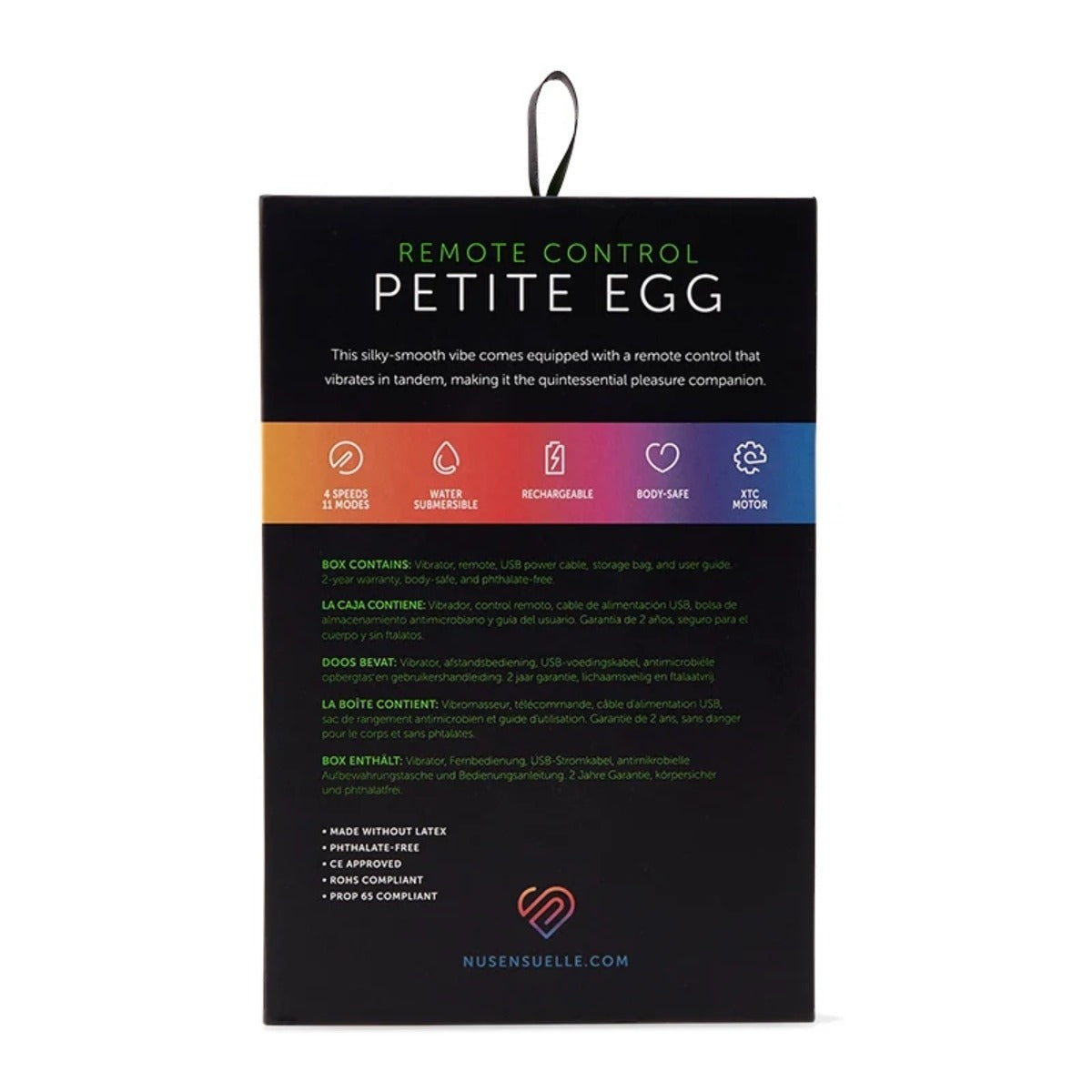 Nu Sensuelle RC Petite Remote Control Egg Vibrator Purple