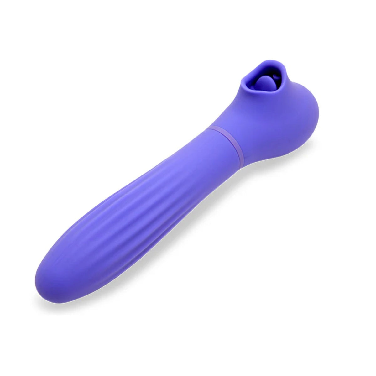 Nu Sensuelle Daisy Suction Thrusting Vibrator Ultra Violet