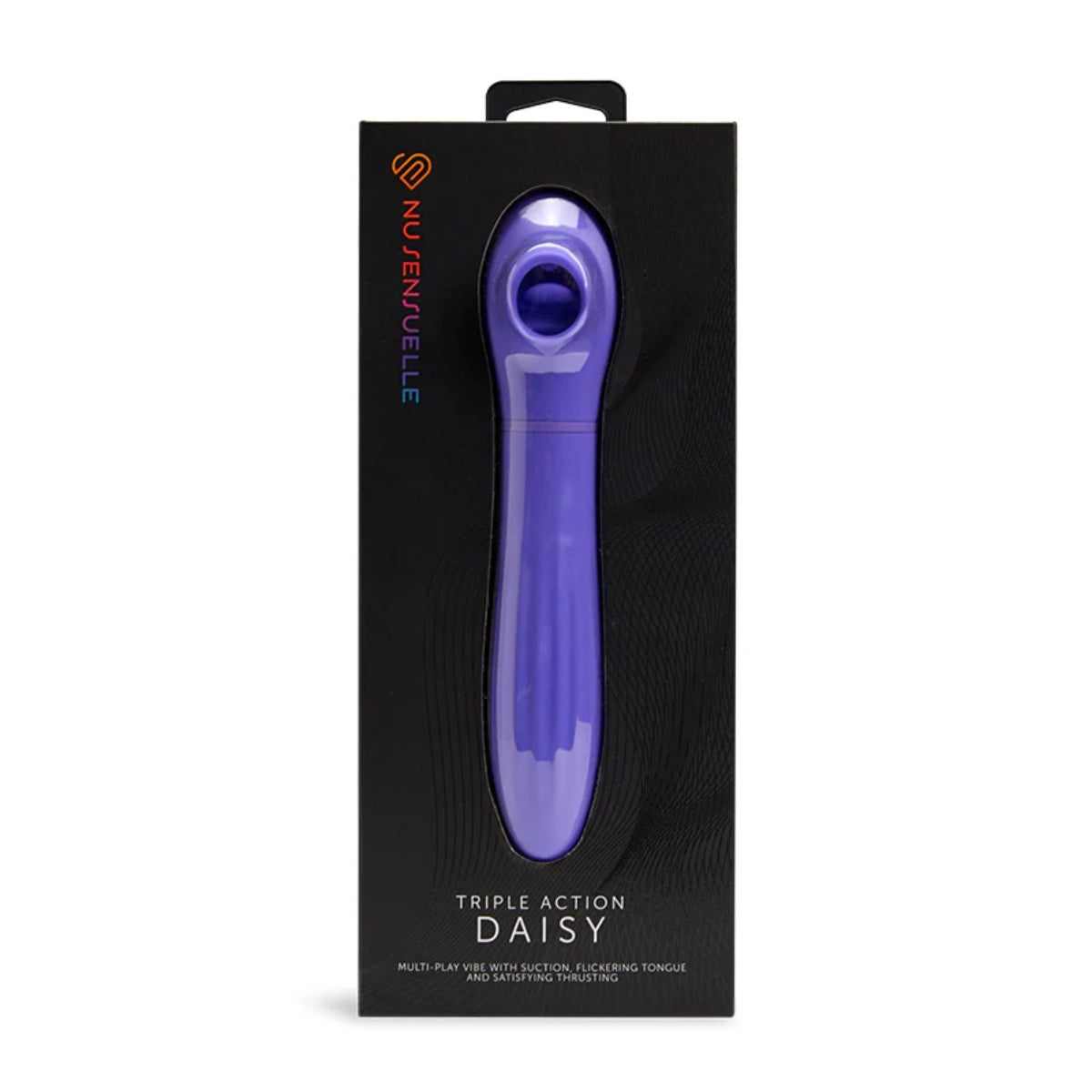 Nu Sensuelle Daisy Suction Thrusting Vibrator Ultra Violet