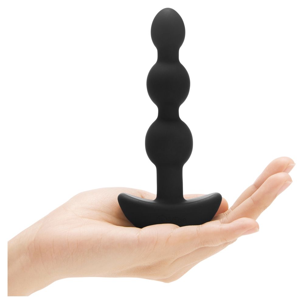 B-Vibe Triplet Anal Beads Black