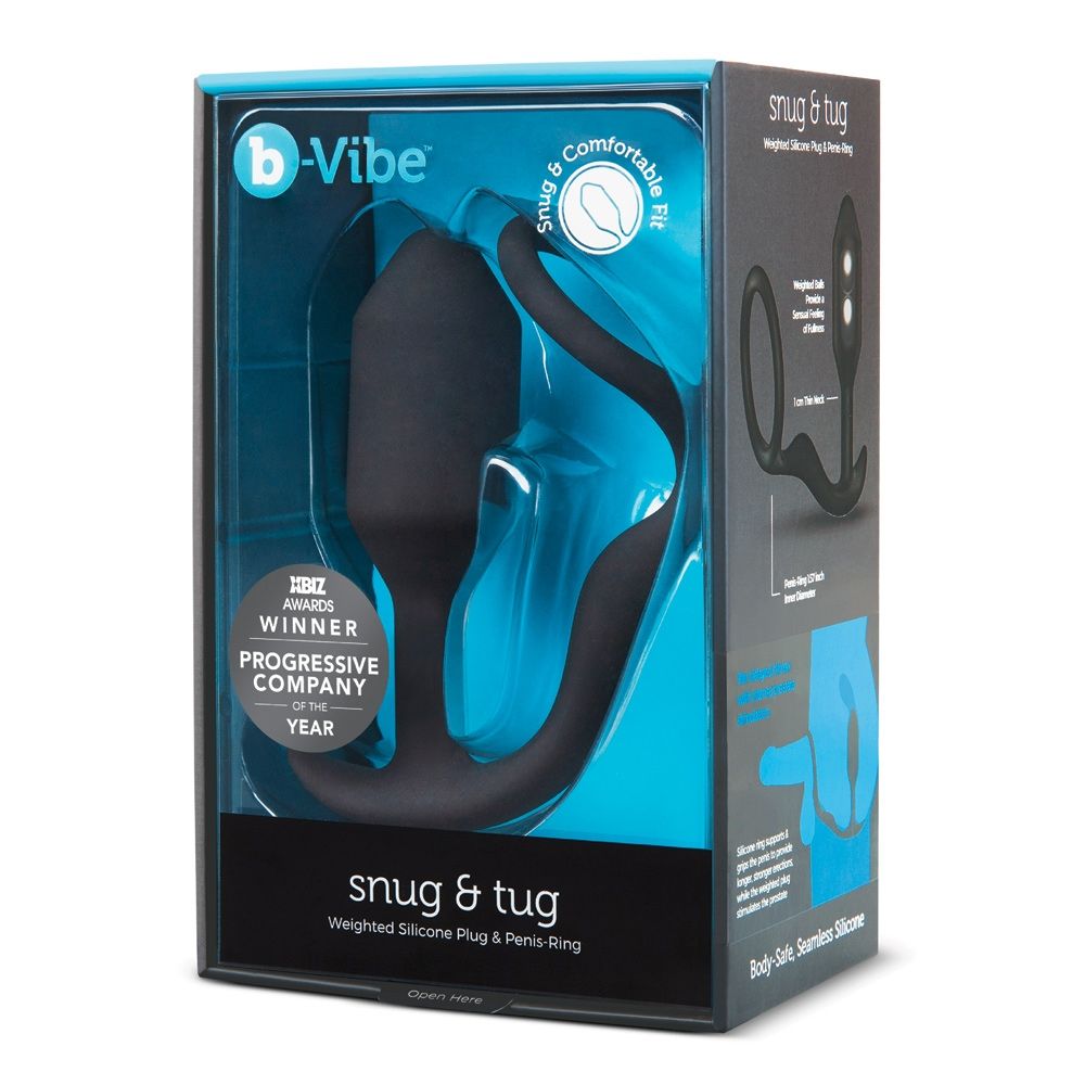B-Vibe Snug and Tug Black