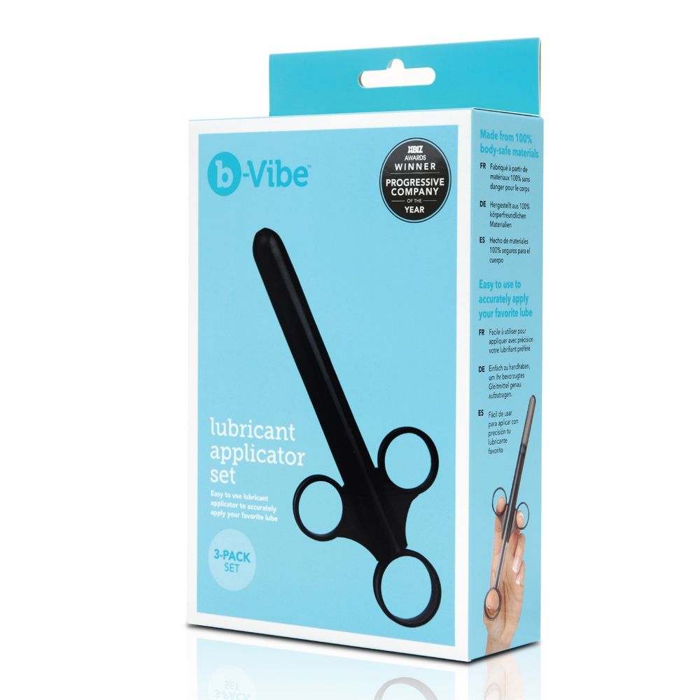 B-Vibe Lubricant Applicator Set Black