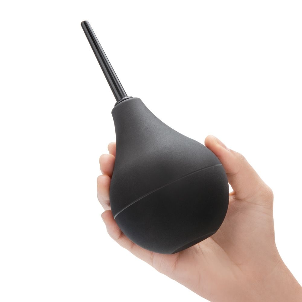 B-Vibe Classic Enema Bulb Douche Black