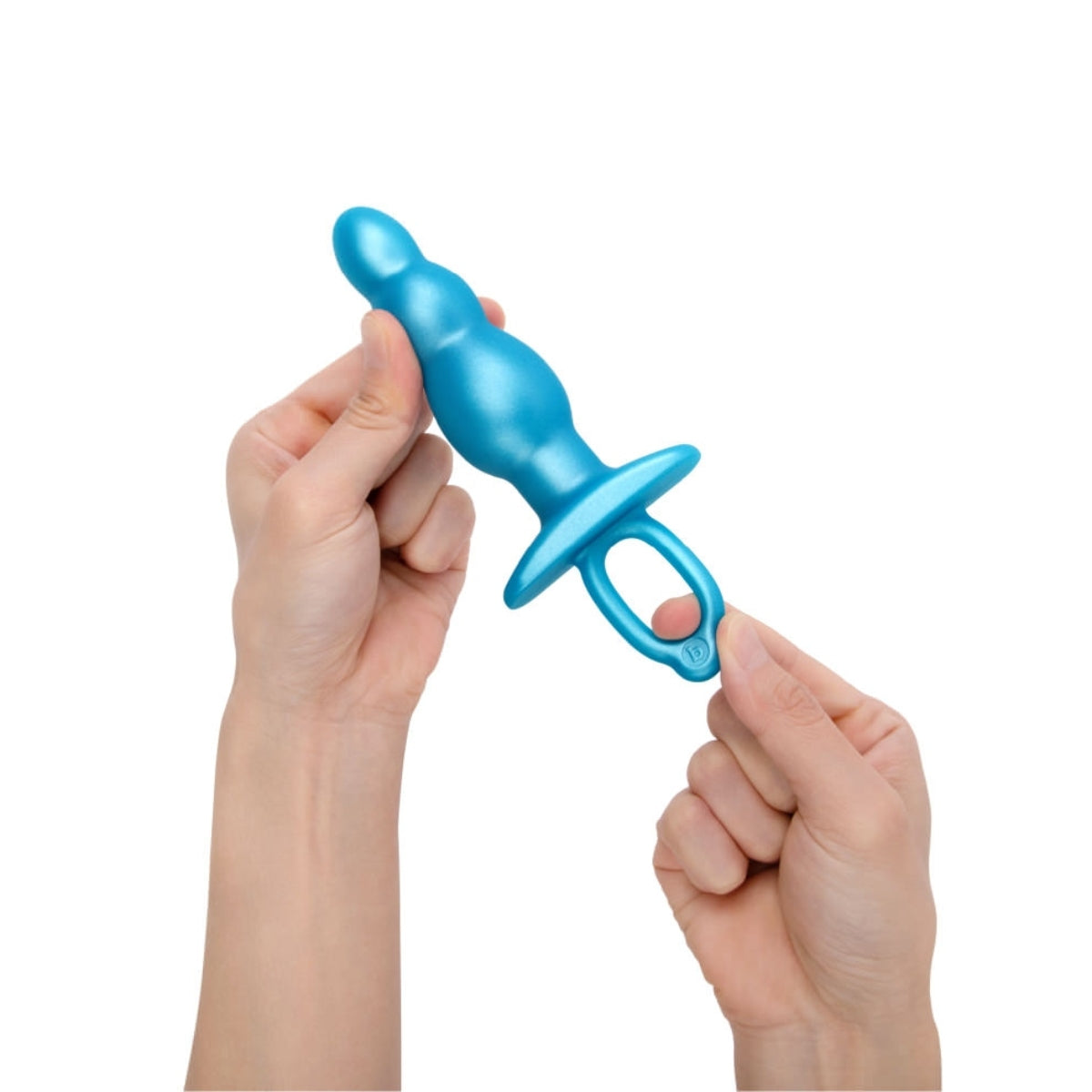 B-Vibe Butties Bounce Beaded Silicone Butt Plug Blue