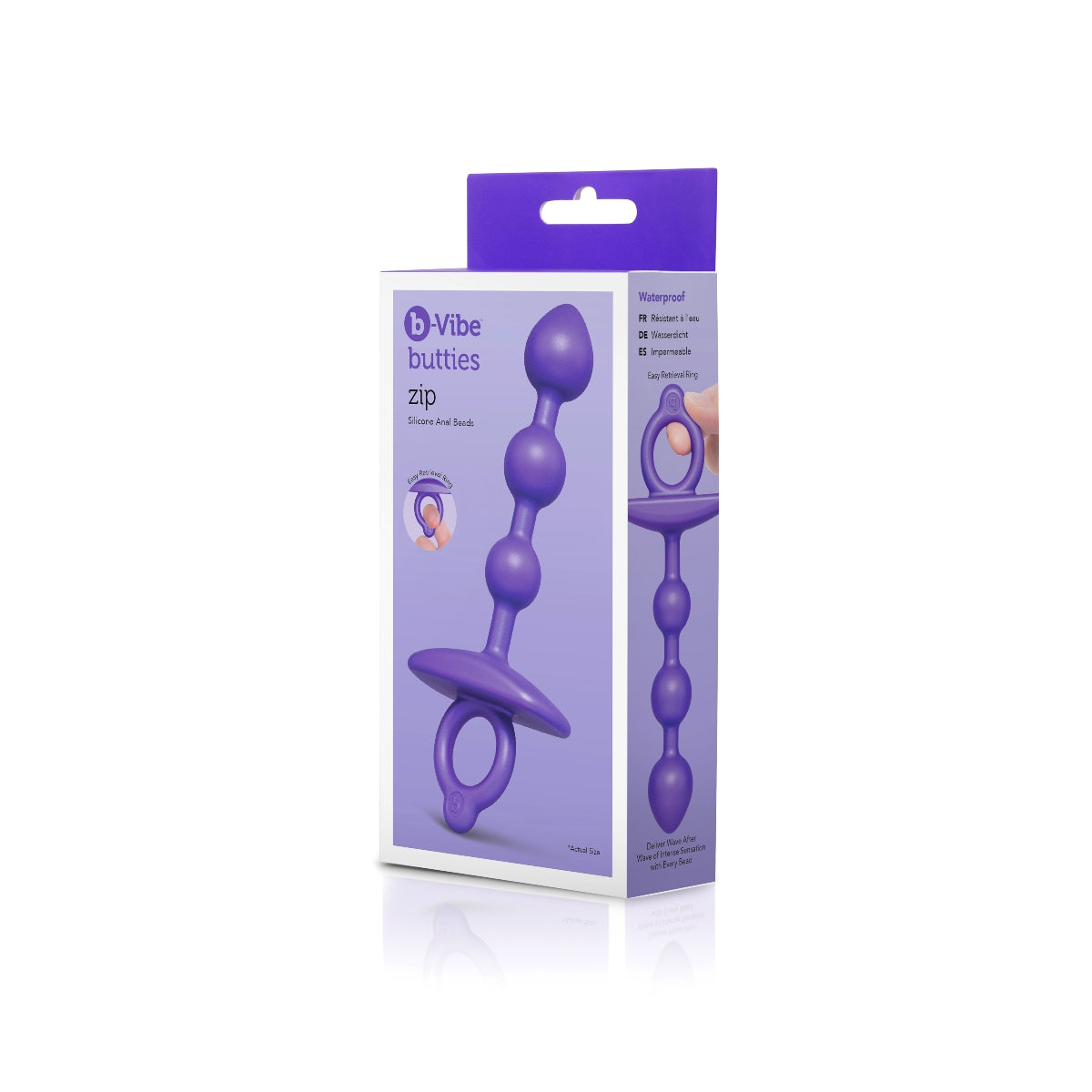 B-Vibe Butties Zip Silicone Anal Bead