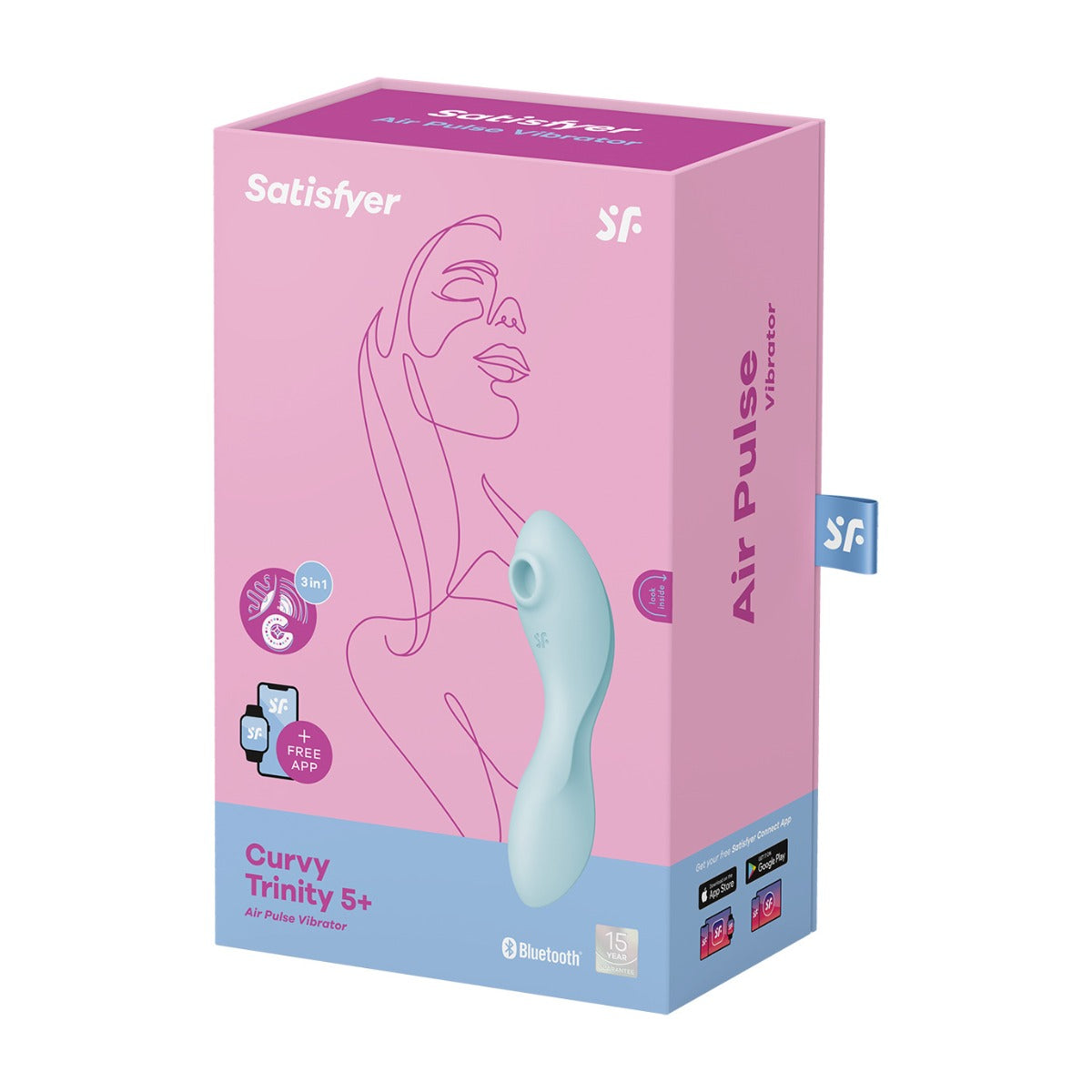 Satisfyer Curvy Trinity 5+ Blue