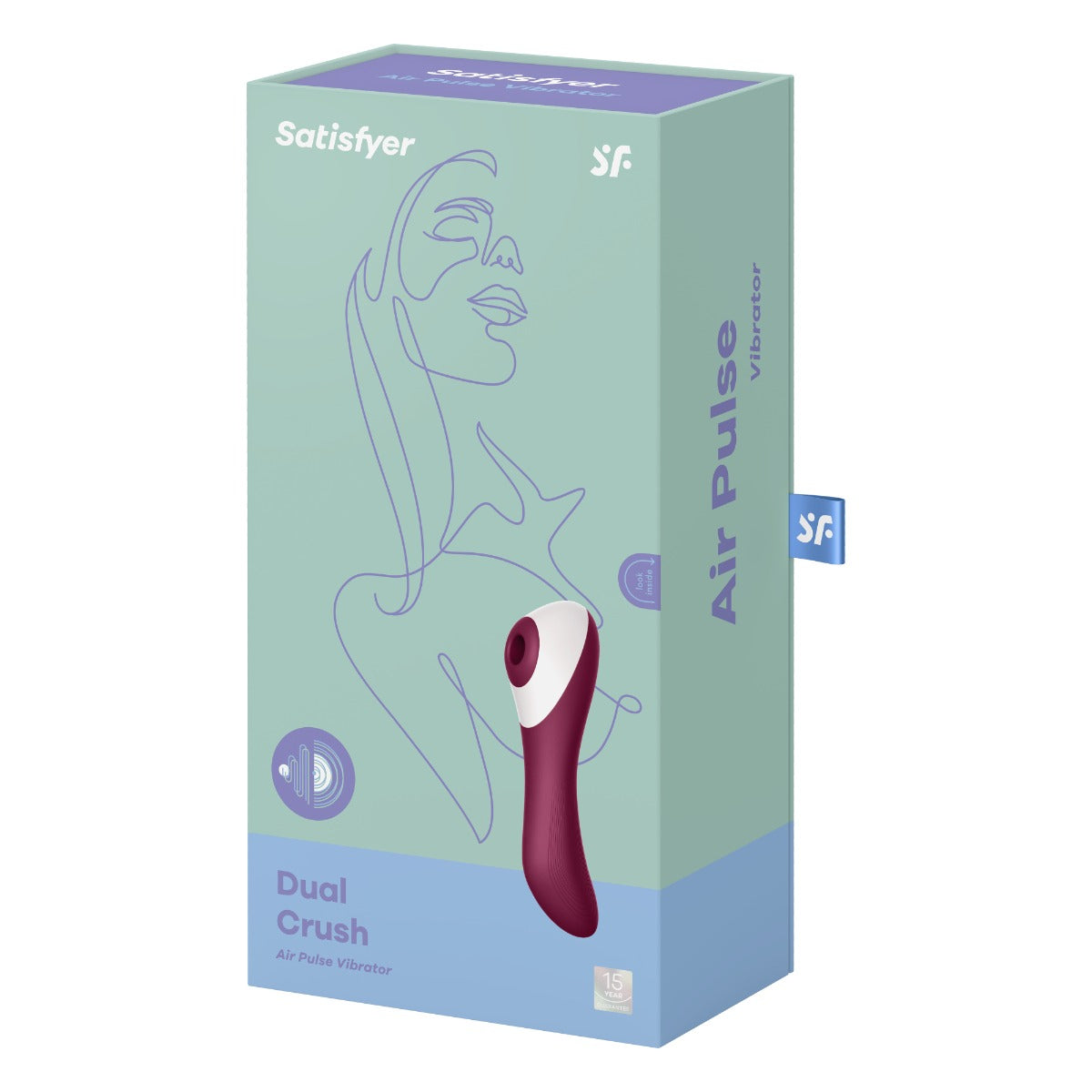 Satisfyer Dual Crush Burgundy