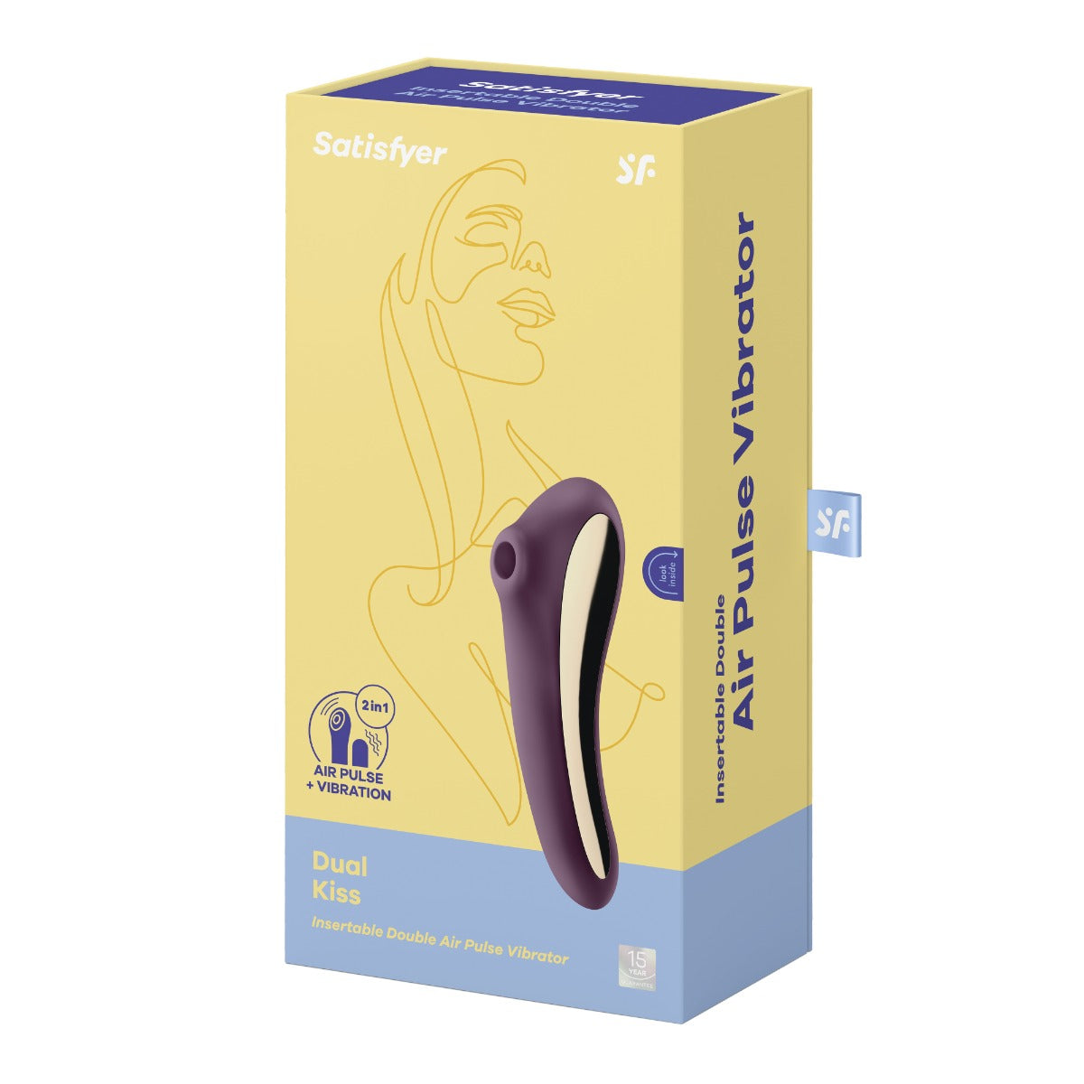 Satisfyer Dual Kiss Burgundy