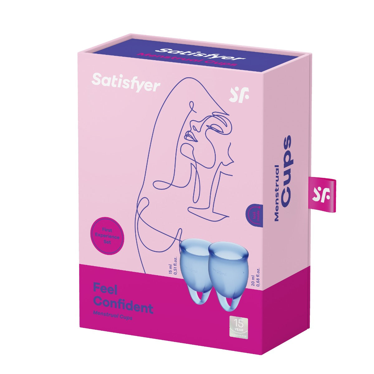 Satisfyer Feel Confident Menstrual Cup Dark Blue