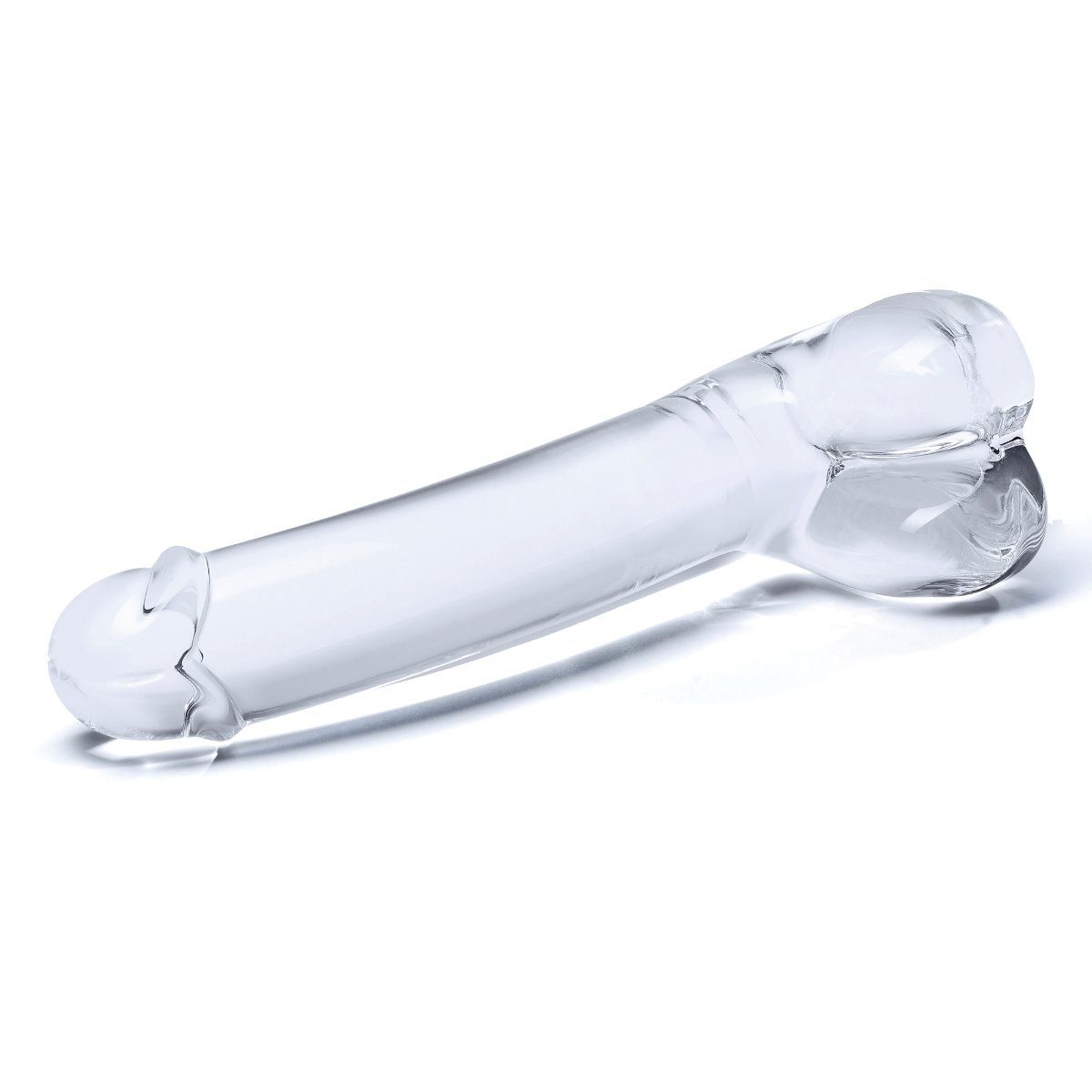 Glas 7 Inch Realistic Curved Dildo Clear