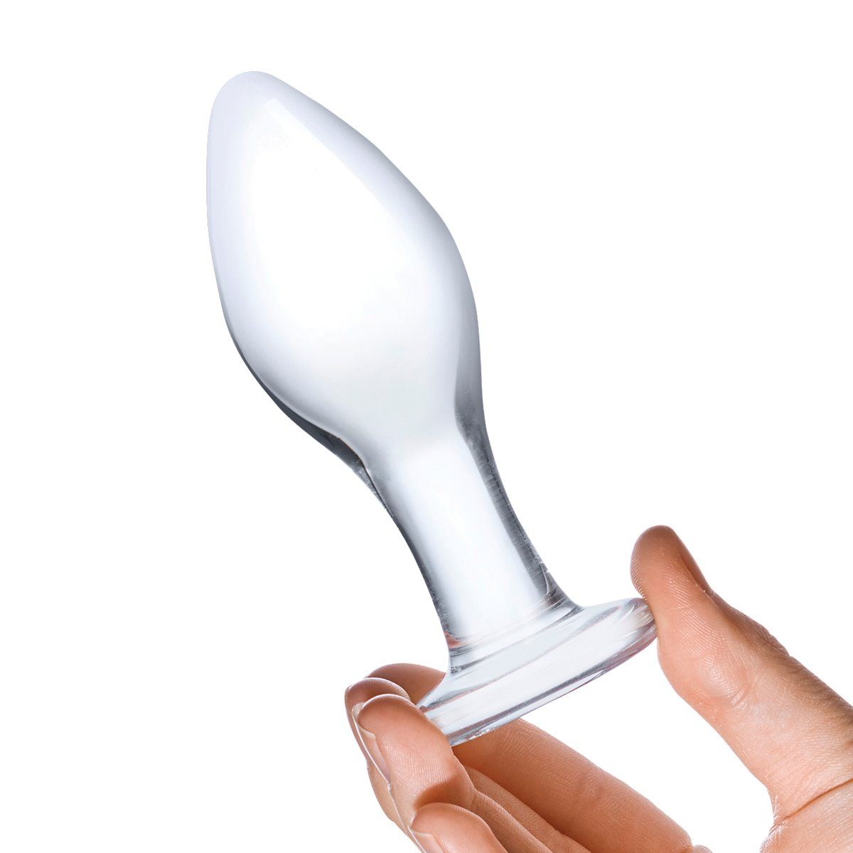 Glas 4 Inch Butt Plug Clear