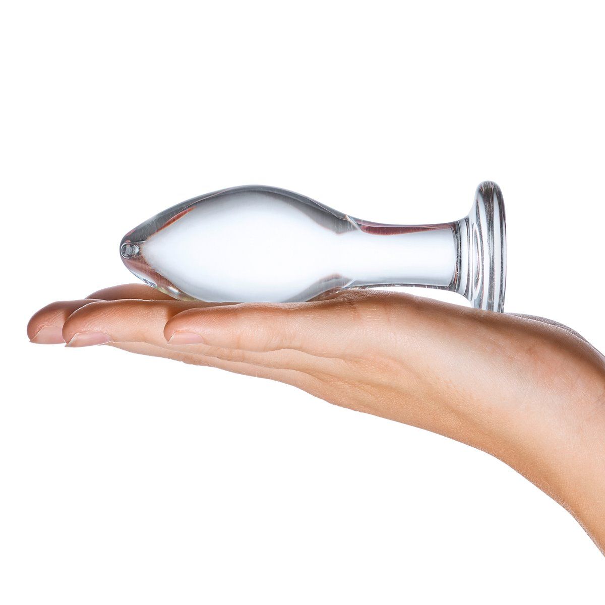 Glas 4 Inch Butt Plug Clear