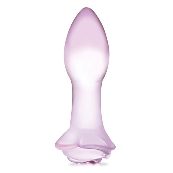 Glas 5 Inch Rosebud Glass Butt Plug