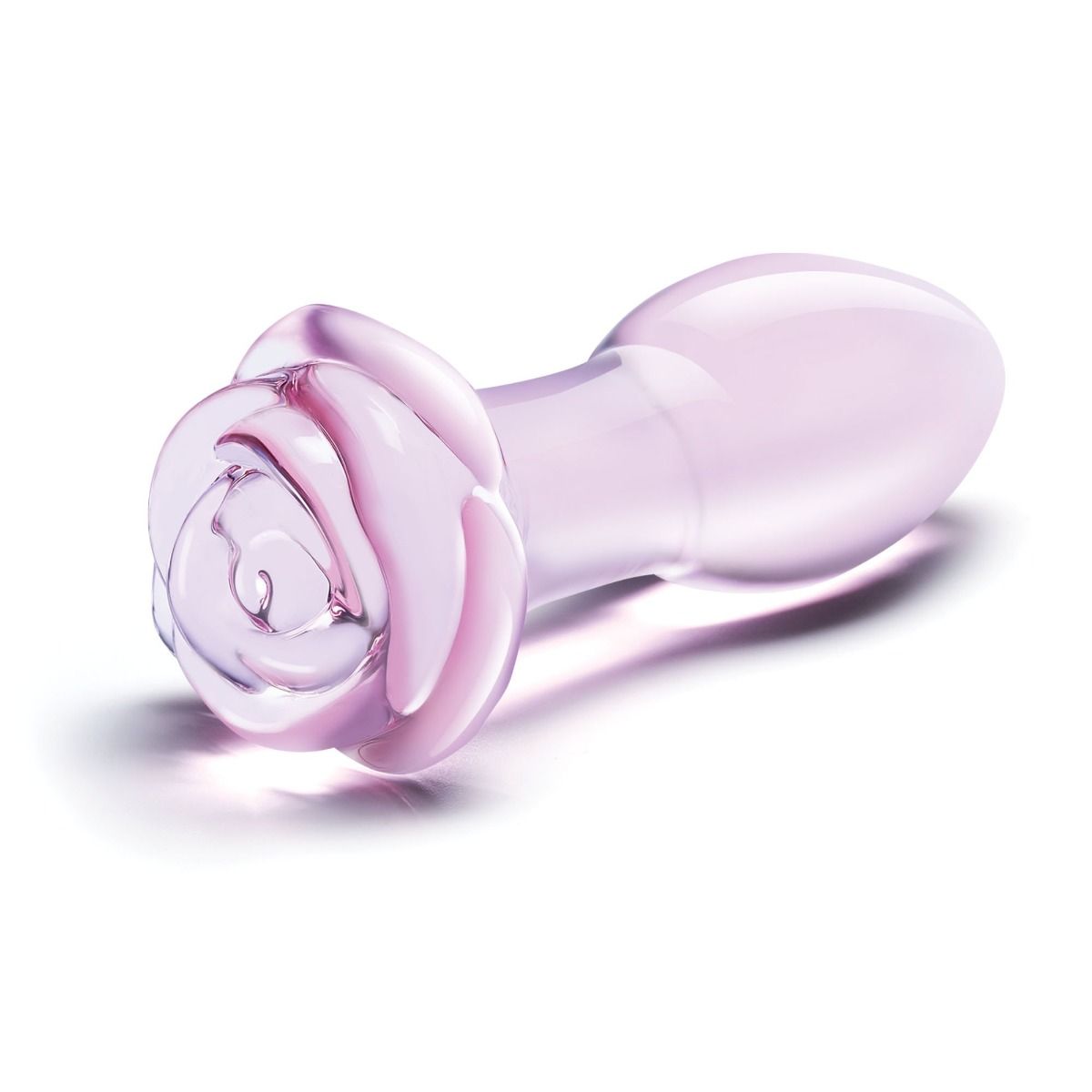 Glas 5 Inch Rosebud Glass Butt Plug