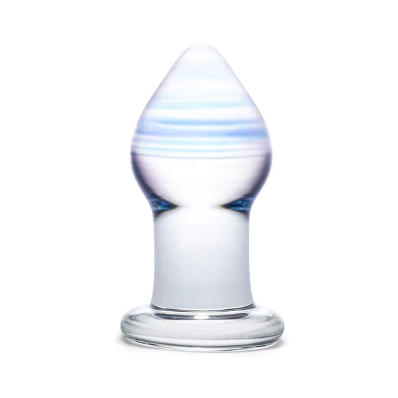 Glas 3.25 Inch Amethyst Rain Butt Plug Purple
