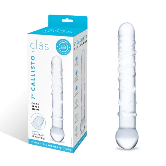 Glas 7 Inch Callisto Dildo Clear