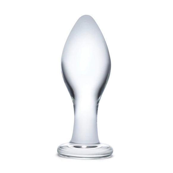 Glas 4 Inch Butt Plug Clear