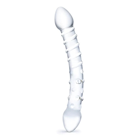 Glas 10 Inch Double Trouble Dildo Clear