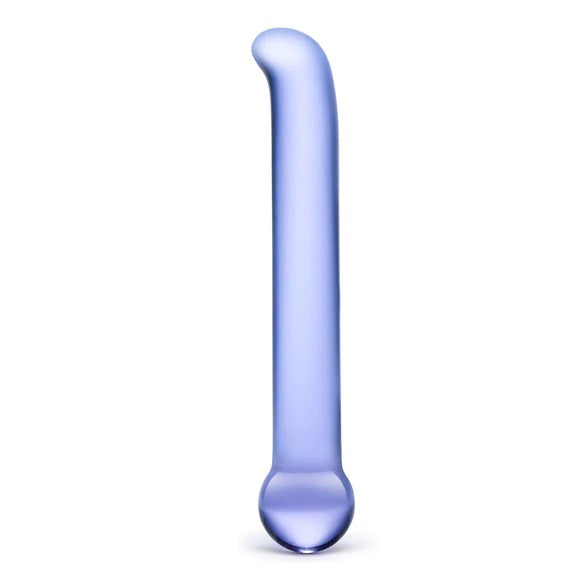 Glas 6.75 Inch G Spot Tickler Glass Dildo Purple