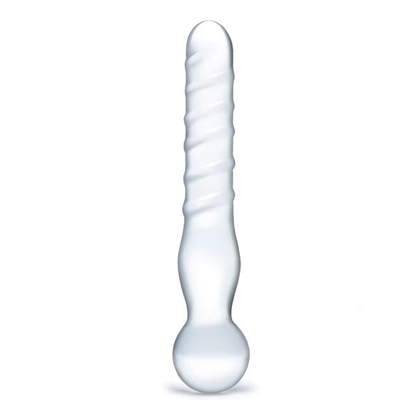 Glas 8 Inch Joystick Dildo Clear