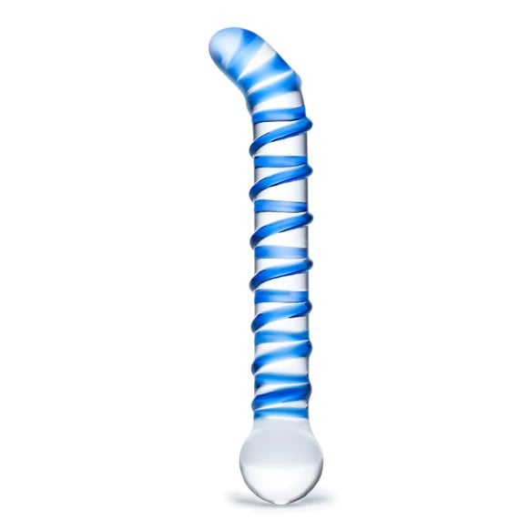 Glas 6.5 Inch Mr Swirly G Spot Glass Dildo Clear