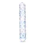 Glas 7 Inch Rose Nubby Glass Dildo Purple