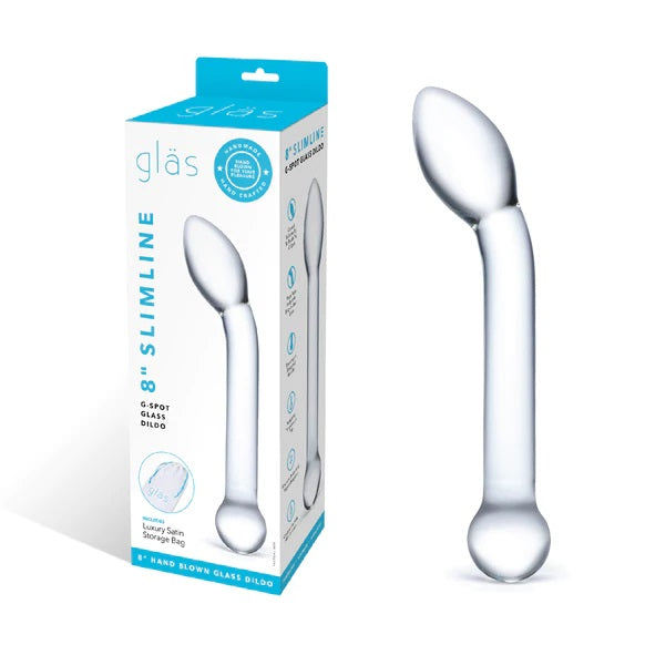 Glas 8 Inch Slimline G Spot Dildo