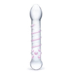 Glas 7.25 Inch Spiral Staircase Full Tip Dildo Clear