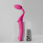 Strap On Me Vibrating Bendable Strap-On - M - Fuchsia