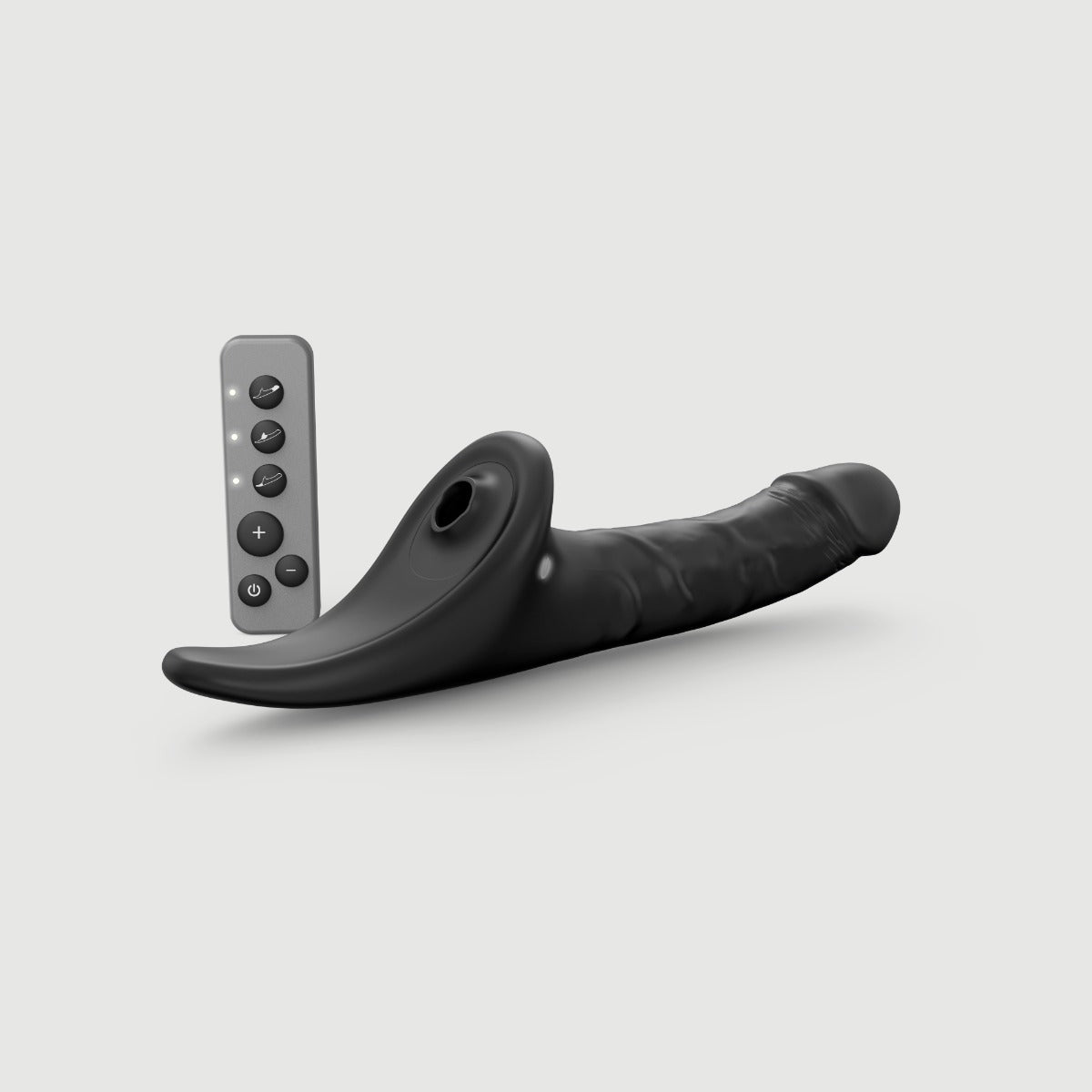 Strap On Me Multi Orgasm Realistic Dildo - M - Black Transparent